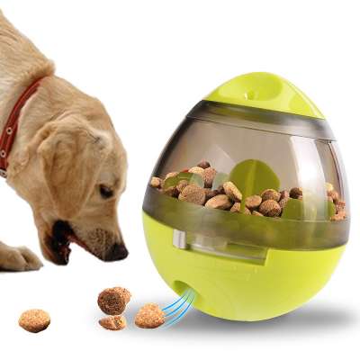 Interactive IQ Treat Ball Pet Dog Cat Dispensing Tumbler Leaking Food Slow Feeder Toy Ball Storage Food