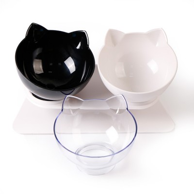 Pet Non Toxic Corrosion Resistant Durable Non-slip Food Feeder Water Dishes Dog Cat Bowls  Protect Cervical Vertebra Tilt