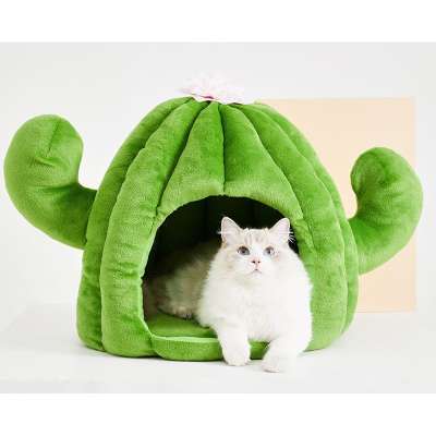 Cactus Pet Nest Plus Velvet Cat Nest Best Bed Sleeping Pad for Dog Products Nest Winter Warm Mattress Cat House