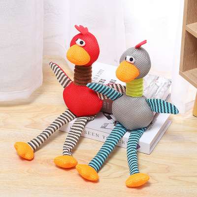 New sounding plush pet toy sandwich sounding long-legged turkey cute pet dog toys animals pet toy