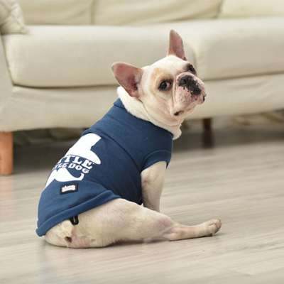 Pet dog clothes from china Cloth Summer Cotton Wholesale Print Shirts Accessories Pug Bulldog custom Oem small dog clothes