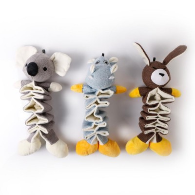 Pet supplies Wholesale safe gray stuffed plush pet dog toy squeaky Interesting Squeak Plush Pet Dog Toy