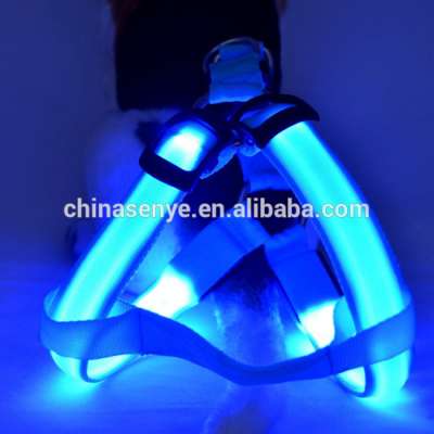 New arrival light for lovely pet dog and led safety lights led dog harness