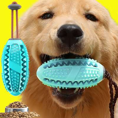 Pet TPR Interactive Toys Multifunction Dog Molar Bite Stick Toy Dog Self-Playing Chew Ball Toys