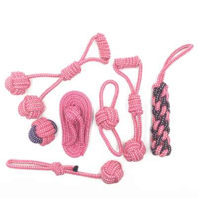 Cotton Rope Dog Toy Pack Teething Aggressive Chewers Toys Set For Large Dog